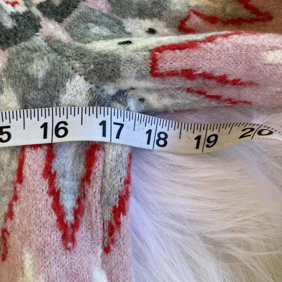 Talbots Sweater Knit Womens Sz S Petite Tie Neck Sequins Holidays Pullover. - Picture 7 of 9